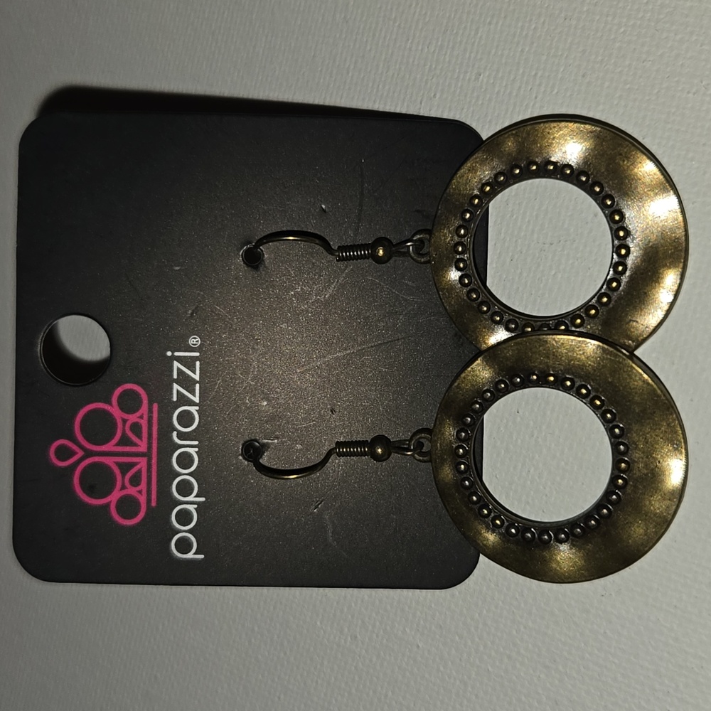 Paparazzi Gold Fish Hook Earrings